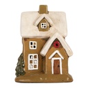 Decoratie huisje 15x12x20 cm