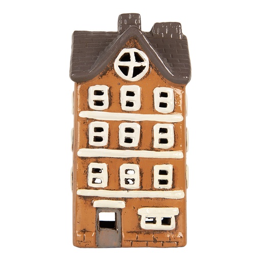 Decoratie huisje 12x10x23 cm