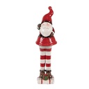 Decoratie kerstman 7x7x23 cm