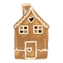 Decoratie huisje met LED 7x7x11 cm