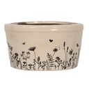 Decoratie bloempot Ø 16x9 cm