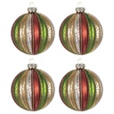 Doos kerstballen Ø 8x8 cm (set 4)