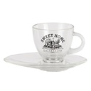 Kop en schotel 10x8x8 cm / 17x10x2 cm / 230 ml