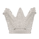 Waxinelichthouder kroon 8x8x5 cm