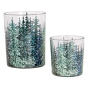 Waxinelichthouder (2) Ø 7x8 / 10x13 cm