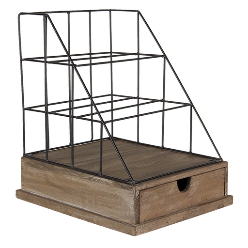 Brievenhouder met lade 26x32x36 cm
