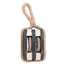 Decoratie katrol 14x12x21/35 cm