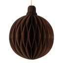 Papieren kerstbal Ø 8x10 cm