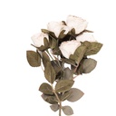 Decoratie tak met bloemen 8x13x43 cm
