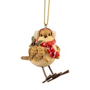 Decoratie hanger vogel 5x3x7 cm