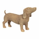 Decoratie hond 39x14x24 cm