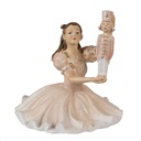 Decoratie ballerina 12x12x13 cm