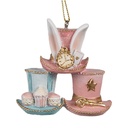 Decoratie hanger hoed 7x4x7 cm