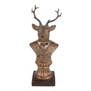 Decoratie hert 10x8x25 cm