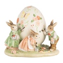 Decoratie konijnen 22x17x18 cm