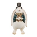 Decoratie konijn 14x13x23 cm