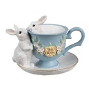 Decoratie konijnen 13x16x12 cm