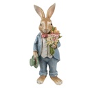 Decoratie konijn 11x10x26 cm