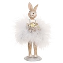 Decoratie konijn 6x6x17 cm