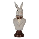 Decoratie buste konijn 15x13x39 cm