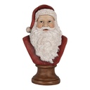 Decoratie buste kerstman 18x12x30 cm