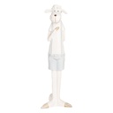 Decoratie schaap 6x4x17 cm