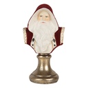 Decoratie buste kerstman 9x7x15 cm