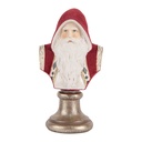 Decoratie buste kerstman 10x9x19 cm