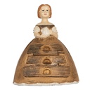 Decoratie Beeld dame 16x11x20 cm