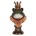 Decoratie buste kikker 12x11x22 cm