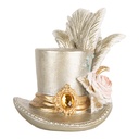 Decoratie hoed 13x11x13 cm