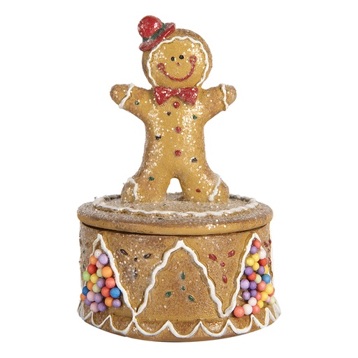 Doosje met peperkoekpop Ø 7x11 cm