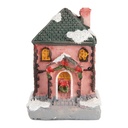 Decoratie huisje met LED 4x5x6 cm