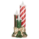 Decoratie kaars met LED 19x16x41 cm / 3xAA