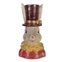 Decoratie buste konijn 16x13x29 cm