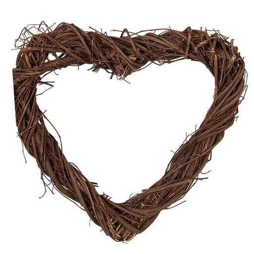 Decoratie krans hart 20x20x3 cm