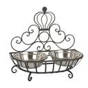 Dieren voerbak 36x18x19 cm / 2x500 ml