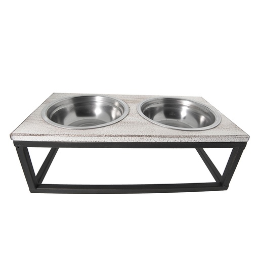 Dieren voerbak 30x15x10 cm / 2x200 ml