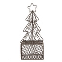 Decoratie kerstboom 9x9x22 cm