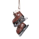 Decoratie hanger schaatsen 14x12x40 cm