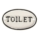 Tekstbord Toilet 10x1x6 cm