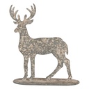 Statua Decorativa Renna Grigio Beige 17x8x18 cm