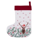 Decoratie kerstsok 30x1x40 cm