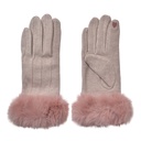 Handschoenen 9x23 cm paars