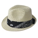 Hoed 24x23 cm creme