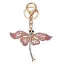 Sleutelhanger 6x1x8 cm goudkleurig