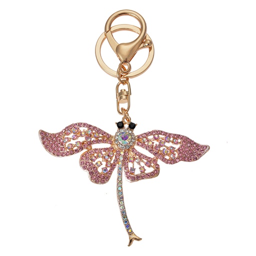 Sleutelhanger 6x1x8 cm goudkleurig