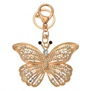 Sleutelhanger 6x2x8 cm goudkleurig