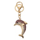 Sleutelhanger 4x2x6 cm goudkleurig