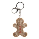 Sleutelhanger bruin 6x2x13 cm